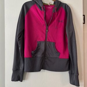 Under Armour Col Gear Fleece in Pink and Gray